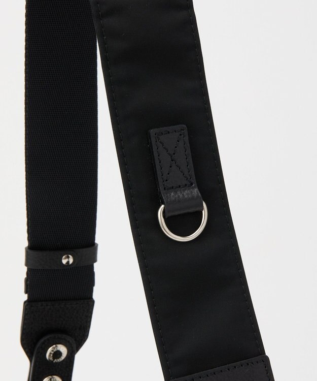 russet ステンシル風プリント ナイロン2WAYミニショルダーバッグ(SF-270) Black