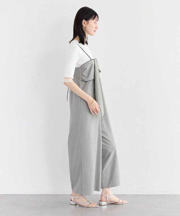 YECCA VECCA ラッフルキャミオールインワン Gray