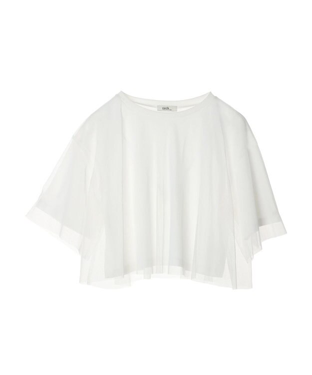 earth music&ecology チュールドッキングＴＥＥ Off White