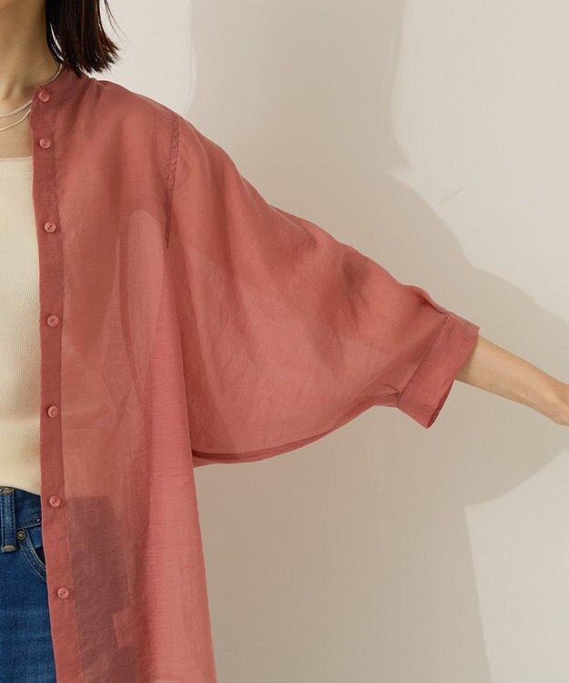 AMERICAN HOLIC 5分袖シアードルマンシャツ Orange