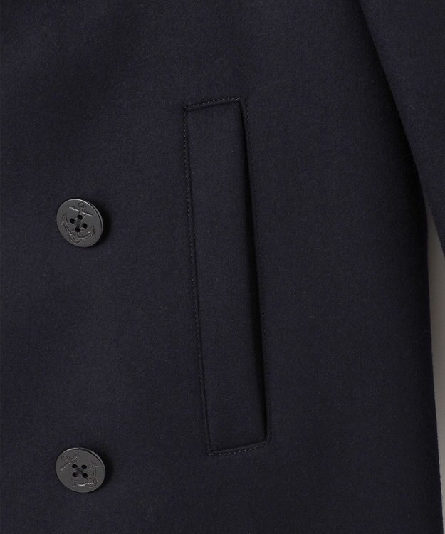J.PRESS MEN 【定番】カレッジメルトン ピーコート ネイビー系