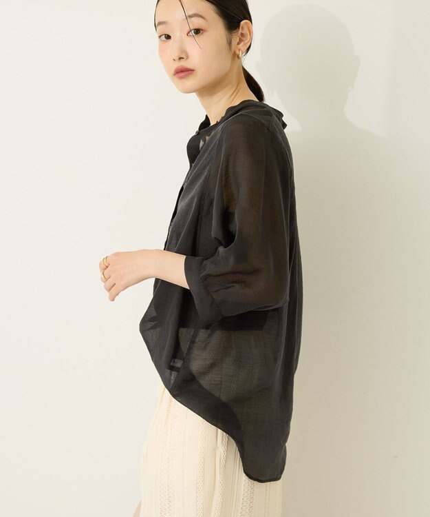 AMERICAN HOLIC 5分袖シアードルマンシャツ Black