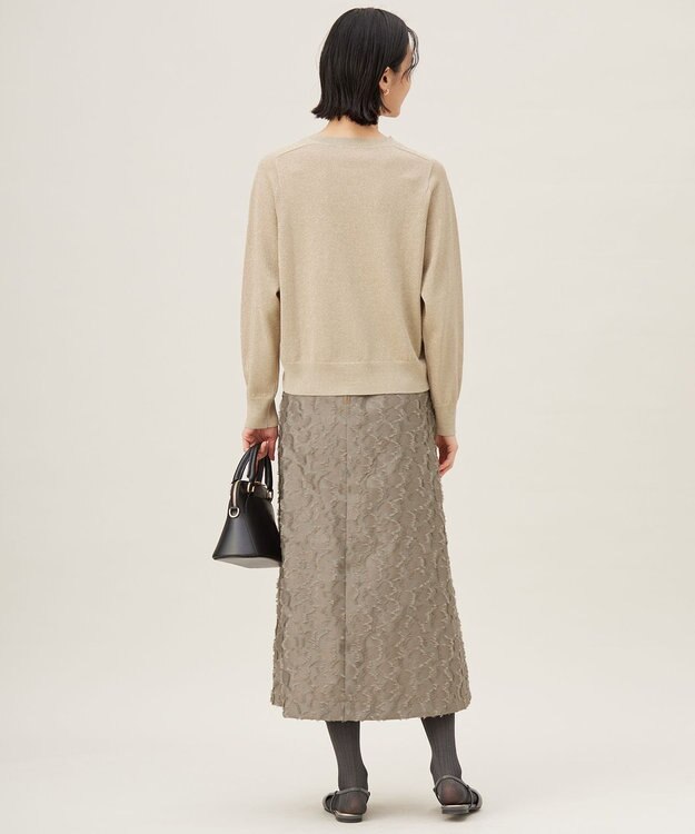 自由区 L 【カタログ掲載・洗える】エンブレム ニット ベージュ