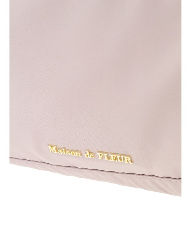 Maison de FLEUR 撥水加工ボストンキャリーオンバッグ Black