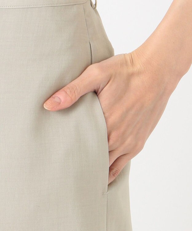 J.PRESS LADIES 【洗える】シックアンドシンボイル パンツ ベージュ系