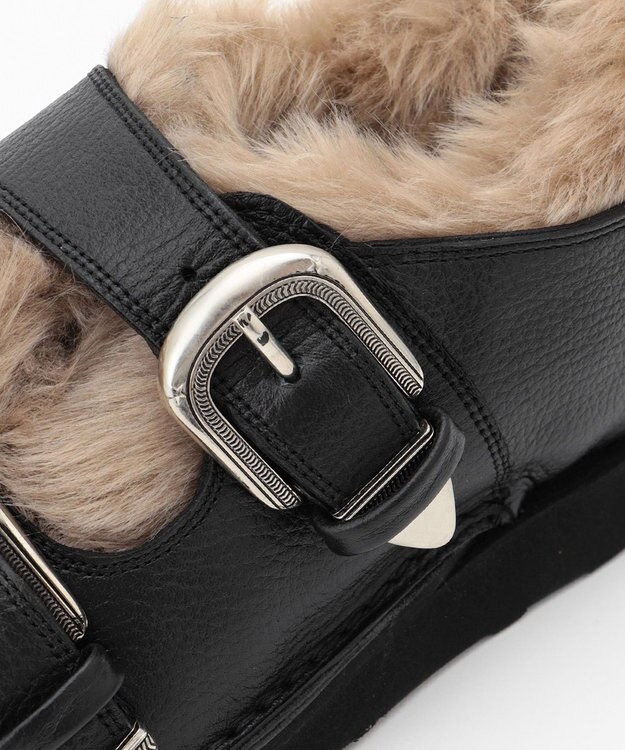 23区 CAMINANDO ダブルバックル サンダル ブラック系