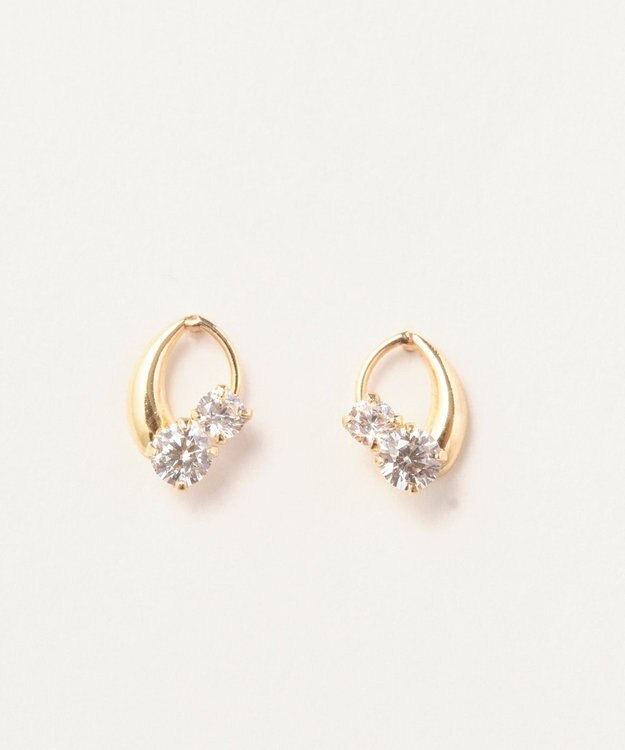 Phoebe 【K10】センシュアルリーフピアス ゴールド