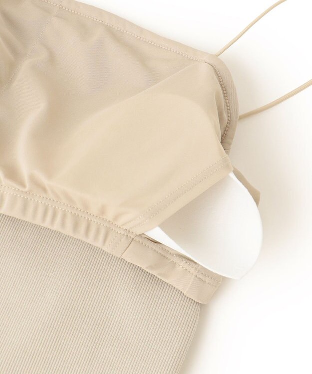 UNFILO カップ付きキャミソール ベージュ