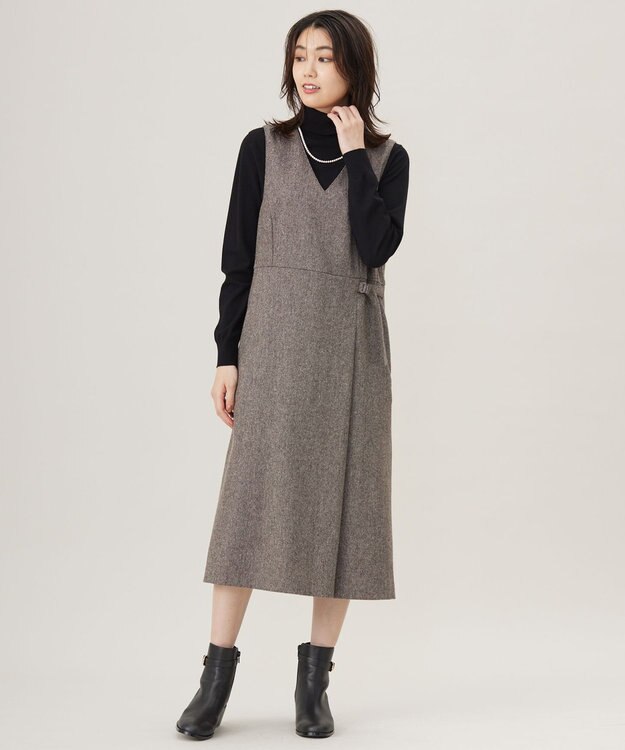 J.PRESS LADIES 【ご好評につき新色追加！・WEB限定カラーあり・洗える】PRINCE タートルネック ニット ブラック系