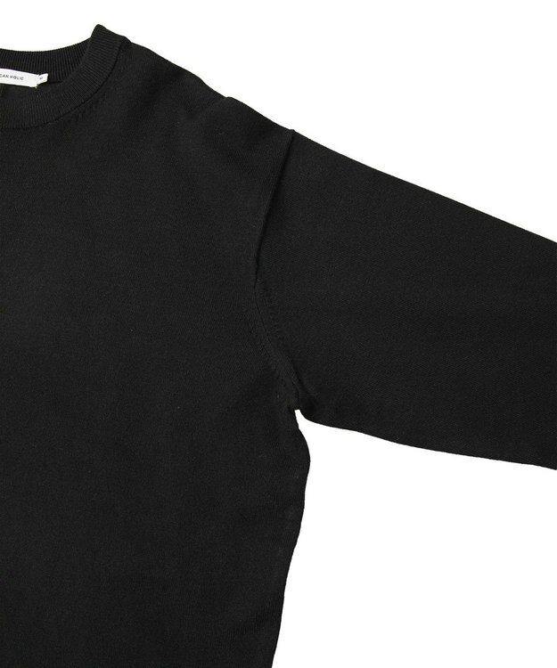 AMERICAN HOLIC バイパチボックスニットワンピース Black