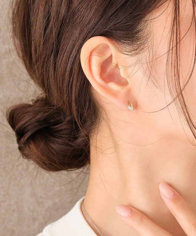 Phoebe 【K10】センシュアルリーフピアス ゴールド