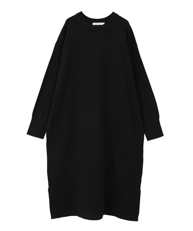 AMERICAN HOLIC バイパチボックスニットワンピース Black