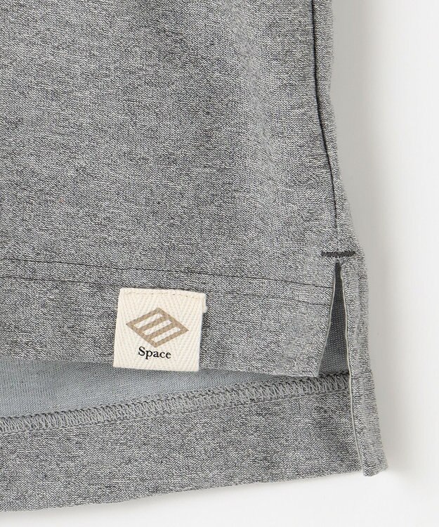 JOSEPH ABBOUD MOUNTAIN 【SPACE／UNISEX】オーガニックコットンスラブプレーティング天竺 Tシャツ ライトグレー系