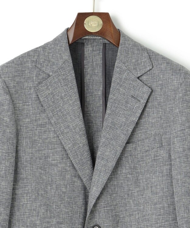 J.PRESS MEN 【NEW STAGE】 KASURI DYEING メッシュ ジャケット ライトグレー系