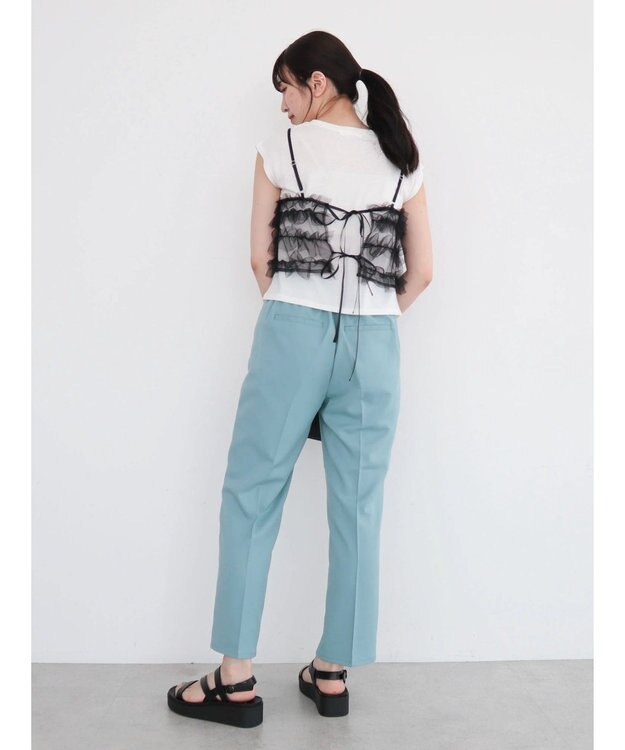 Green Parks きれいシルエットパンツ（テーパード） Mint