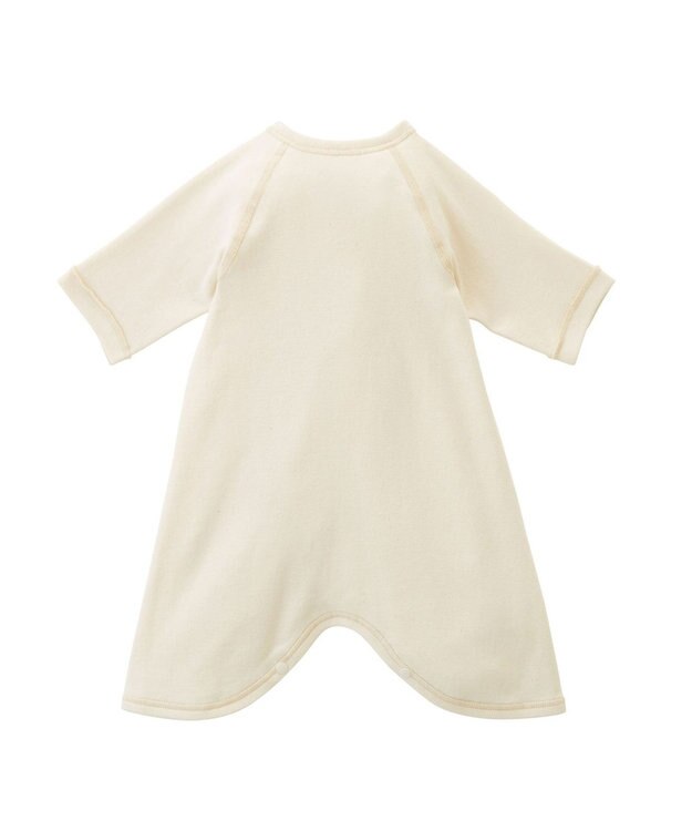 MIKI HOUSE HOT BISCUITS 【50-60cm】 オーガニックコットンコンビ肌着 アイボリー