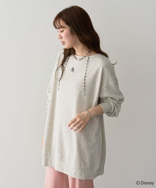 Green Parks ミッキー＆フレンズ／バックプリントプルオーバー Oatmeal