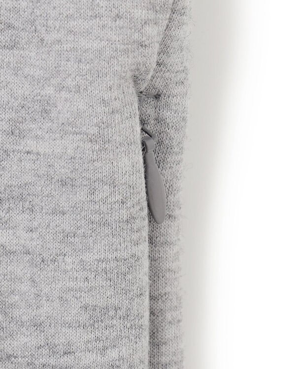 J.PRESS YORK STREET 【UNISEX】スタンド ハーフジップ プルオーバー スウェット ライトグレー系