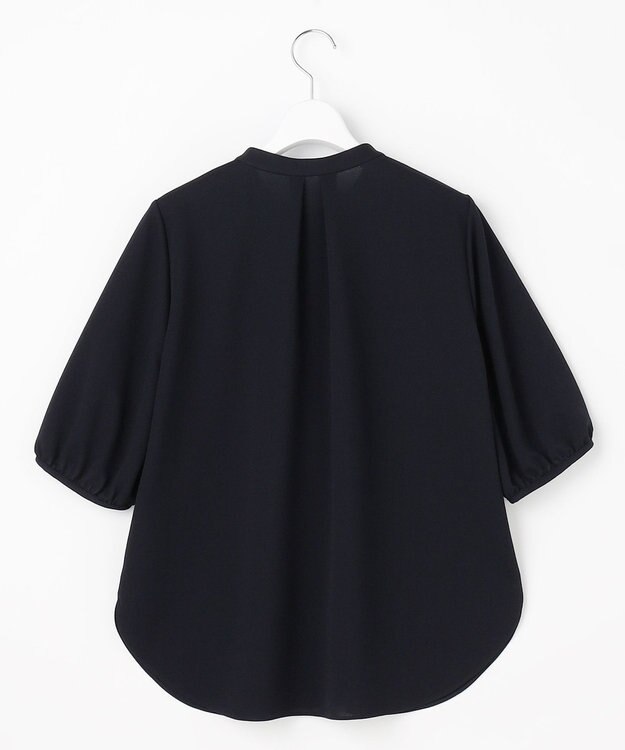 自由区 L 【人気素材】アムンゼンジャージー5分袖 トップス ネイビー