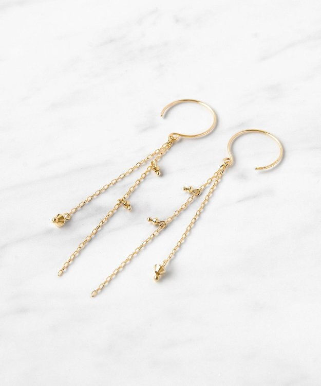 TOCCA 【WEB限定】SEEDS PIERCED EARRINGS K10イエローゴールドピアス イエローゴールド系