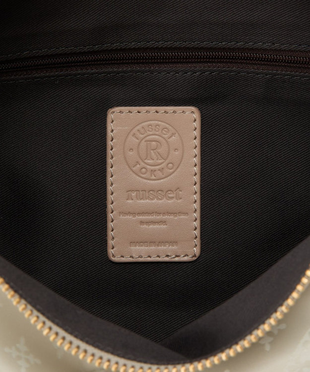 russet ナイロンジャガード2WAYショルダーバッグ(CE-1620) Ecru