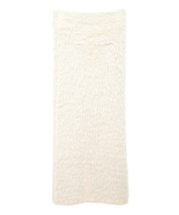 Green Parks シャギーニットスカート Off White