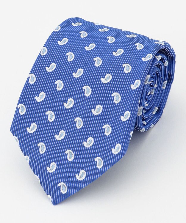 J.PRESS MEN ヴィンテージジャガード/ペイズリー柄 ネクタイ ブルー系8