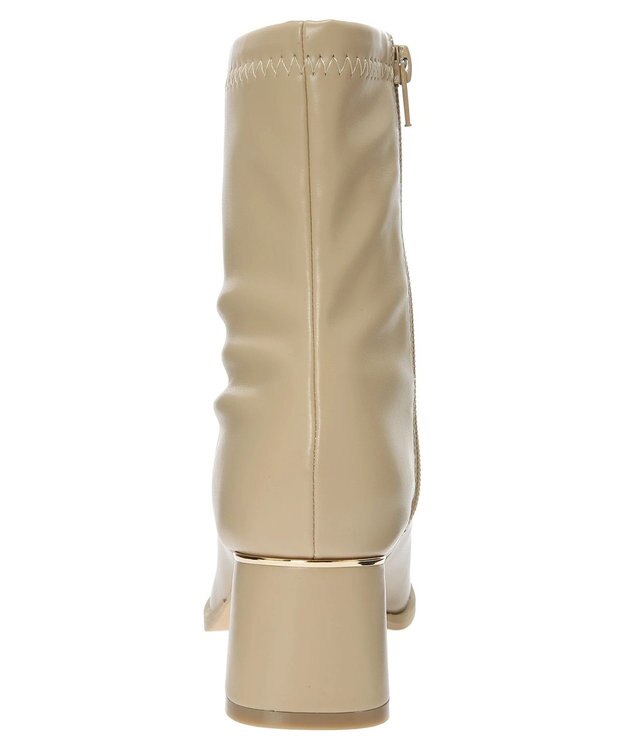 Green Parks ・ｍｉｎｉａ　金具付ストレッチショートブーツ Beige