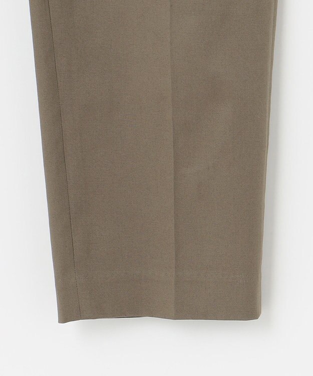 UNFILO 【洗える/ストレッチ】ライトコットン ベイカーパンツ カーキ