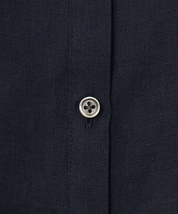 J.PRESS LADIES S 【WEB限定カラーあり・2way】リネン シャツ ブラウス ネイビー系