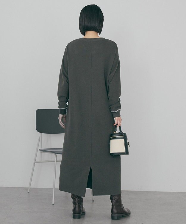 AMERICAN HOLIC スムース起毛ボックスシルエットワンピース Charcoal Gray