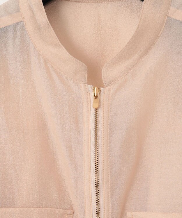 GRACE CONTINENTAL バックコンシャスブルゾン ベージュ