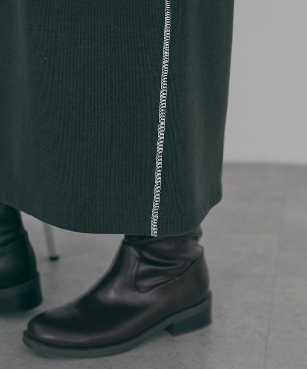 AMERICAN HOLIC スムース起毛ボックスシルエットワンピース Charcoal Gray