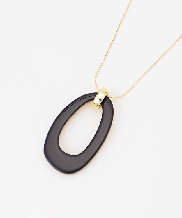 自由区 リバーシブルオーバール ネックレス ベージュ系(背面ブラック)