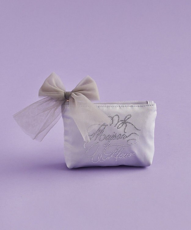 Maison de FLEUR EC限定ラインストーンポーチ Grayish Blue