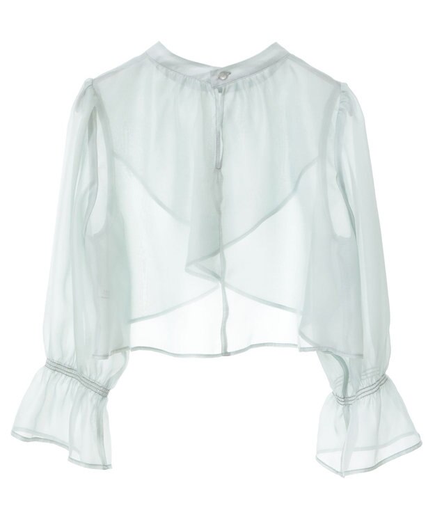 earth music&ecology SET2点シアーブラウス＋3Dレースワンピース ミント