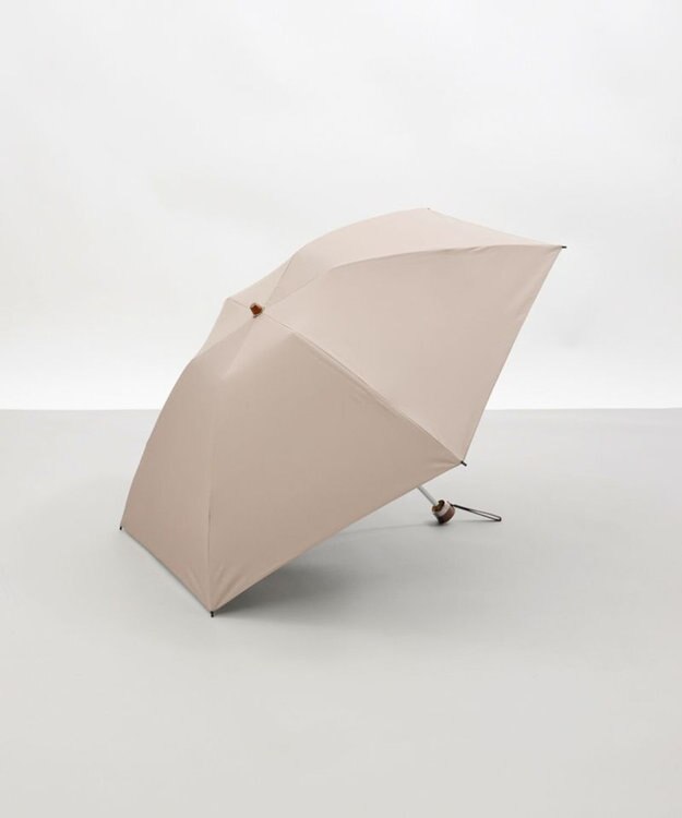 AURORA 【WEB限定】 サマーシールド 晴雨兼用傘（折りたたみ・クイックオープン）（ジェラートカラーコレクション） ミルクティー