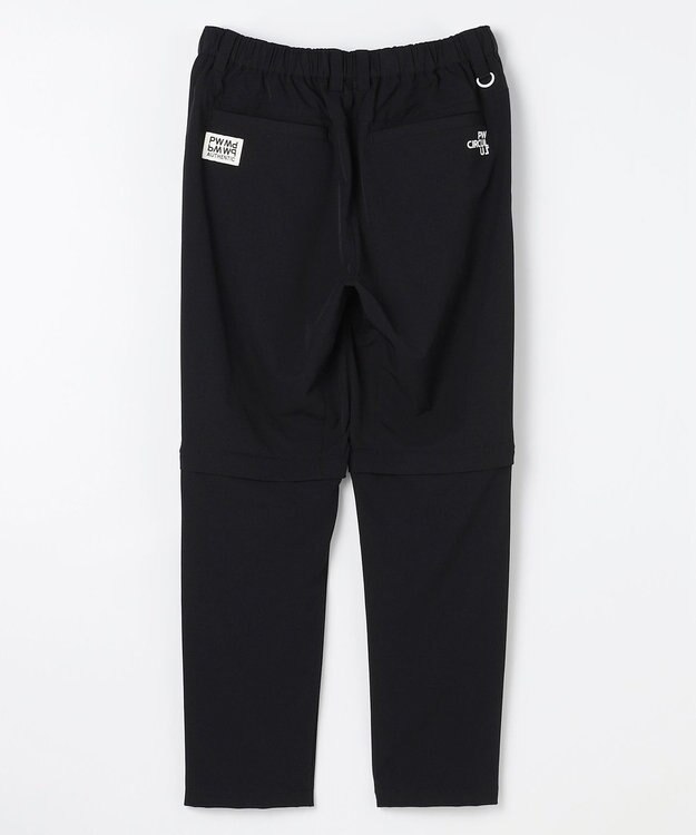 PW CIRCULUS 【ストレッチ素材】【MEN】2WAY デタッチャブルパンツ ゴルフ ブラック系