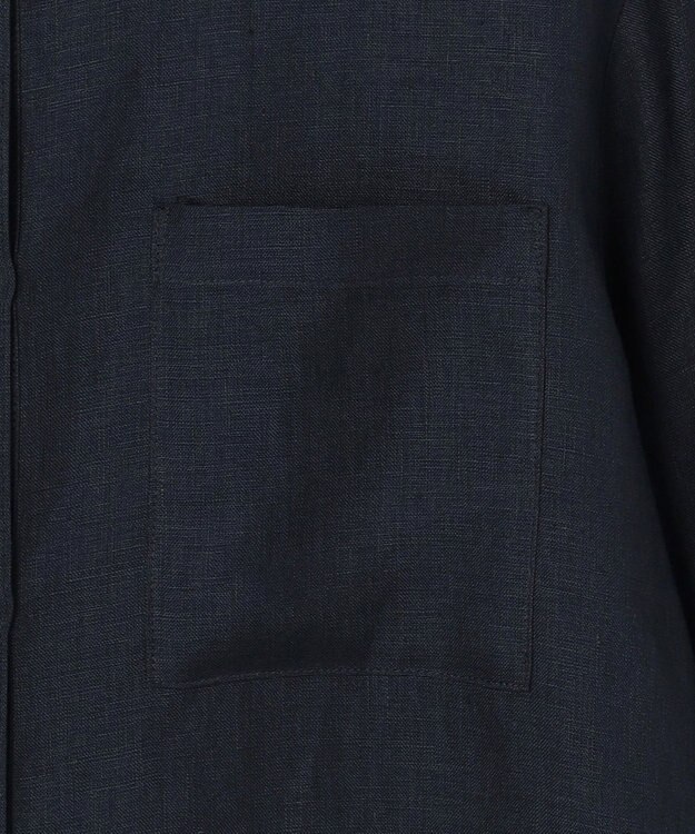 J.PRESS LADIES S 【WEB限定カラーあり・2way】リネン シャツ ブラウス ネイビー系