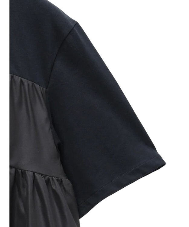 CRAFT STANDARD BOUTIQUE 異素材ティアードカットチュニック Black