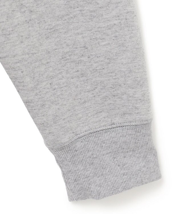 J.PRESS YORK STREET 【UNISEX】スタンド ハーフジップ プルオーバー スウェット ライトグレー系