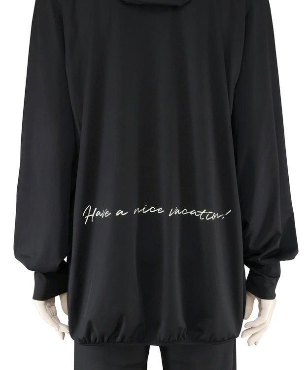 San-ai Resort（三愛水着楽園） 【UPF50＋】　WEB限定　つば付きラッシュ・レギンスセット　M・L　　【San-ai Resort（サンアイリゾート）】 ブラック