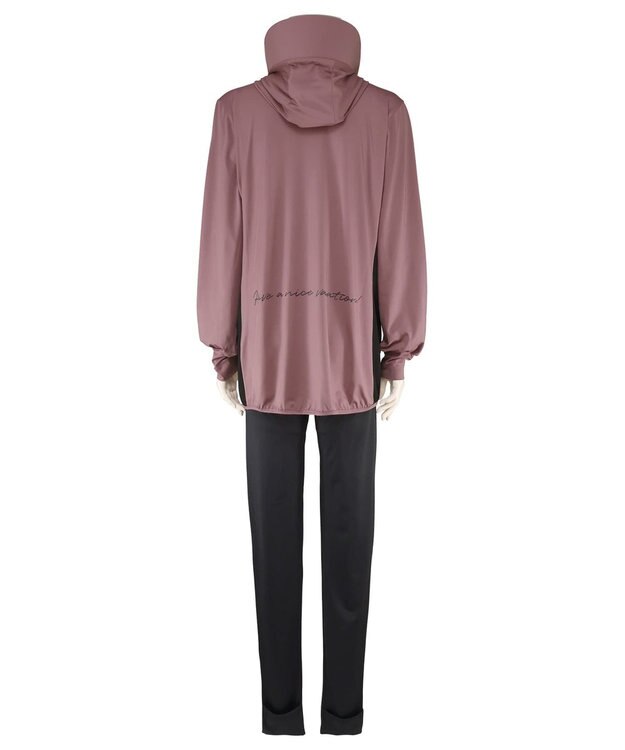 San-ai Resort（三愛水着楽園） 【UPF50＋】　WEB限定　つば付きラッシュ・レギンスセット　M・L　　【San-ai Resort（サンアイリゾート）】 ピンク×ブラック