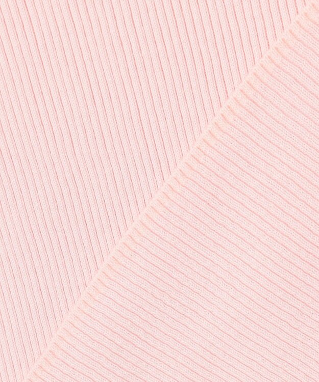 ICB L オーガニックコットン リブニット ライトピンク