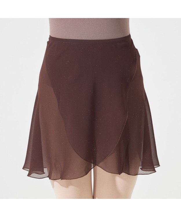 Chacott ◎【Nela ライン】巻きスカート ブラウン