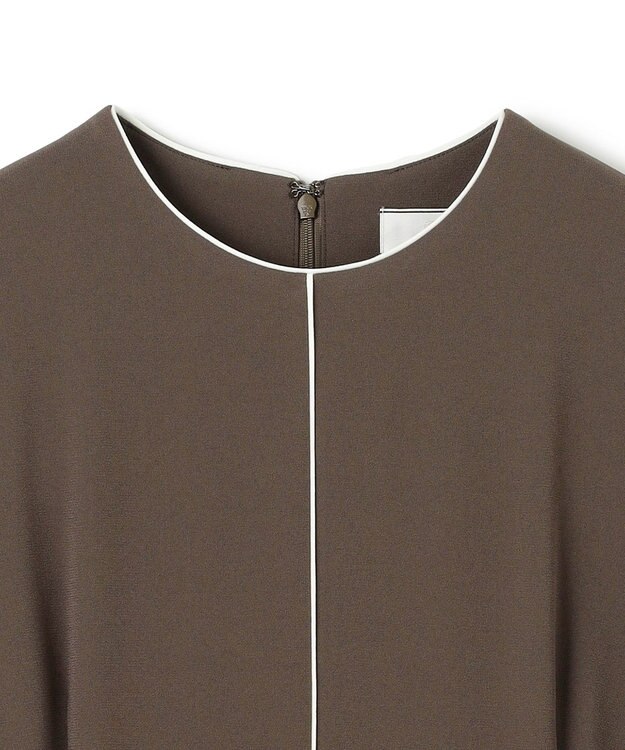 BEIGE， CINDY / クルーネックドレス Mocha×Ecru