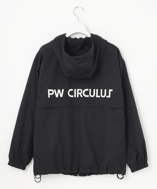 PW CIRCULUS 今が旬！【WOMEN】【洗える/ストレッチ】ジップアップ フーデッド ブルゾン ゴルフウェア レディース ブラック系
