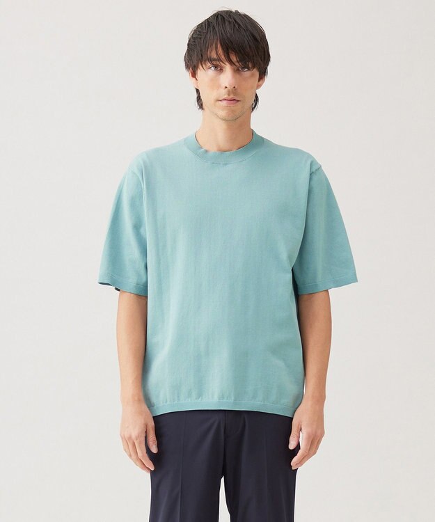 UNFILO MENS 【メンズノンノWEB掲載】スゴ機能美 ニット クルーネック スモーキーグリーン