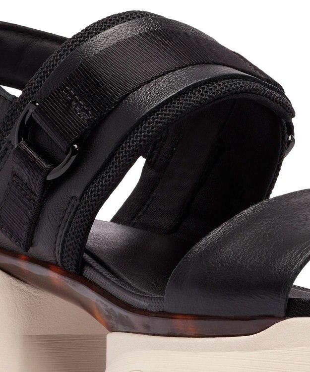 SOREL SOREL/ キネティックインパクト スリングバックヒールサンダル /ソレル Black, Chalk