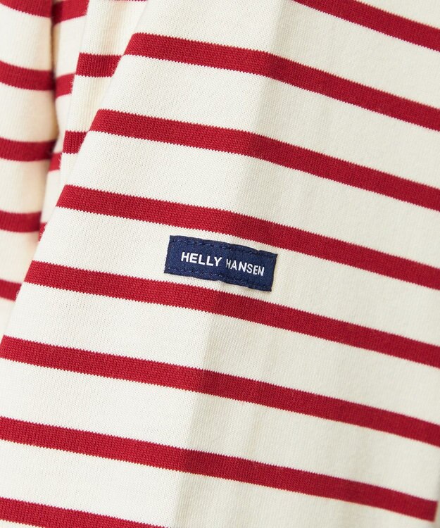 HELLY HANSEN ロングスリーブ HHナーバルボーダーティー ブリックレッド